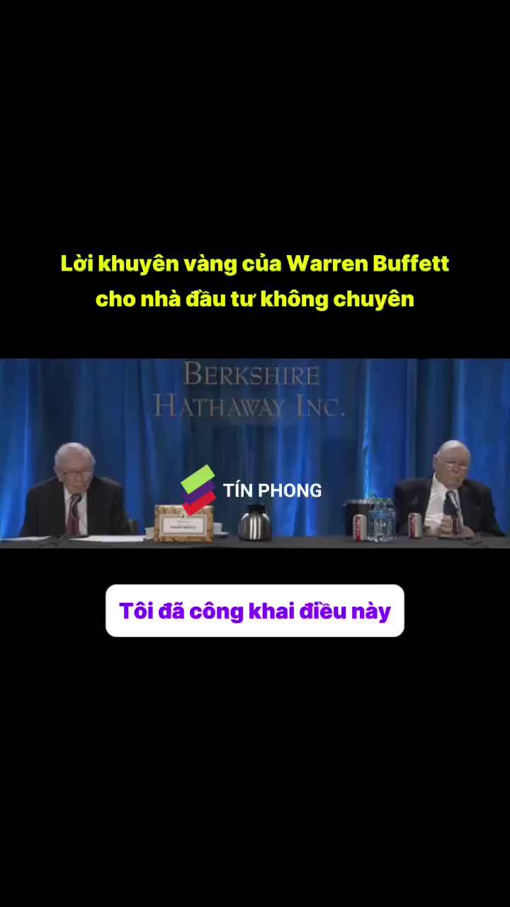 Lời khuyên vàng của Warren Buffett cho nhà đầu tư không chuyên