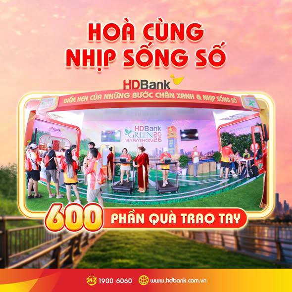 Green Marathon 2026: Cùng HDBank nhìn lại hành trình những bước chân xanh hòa nhịp sống số!