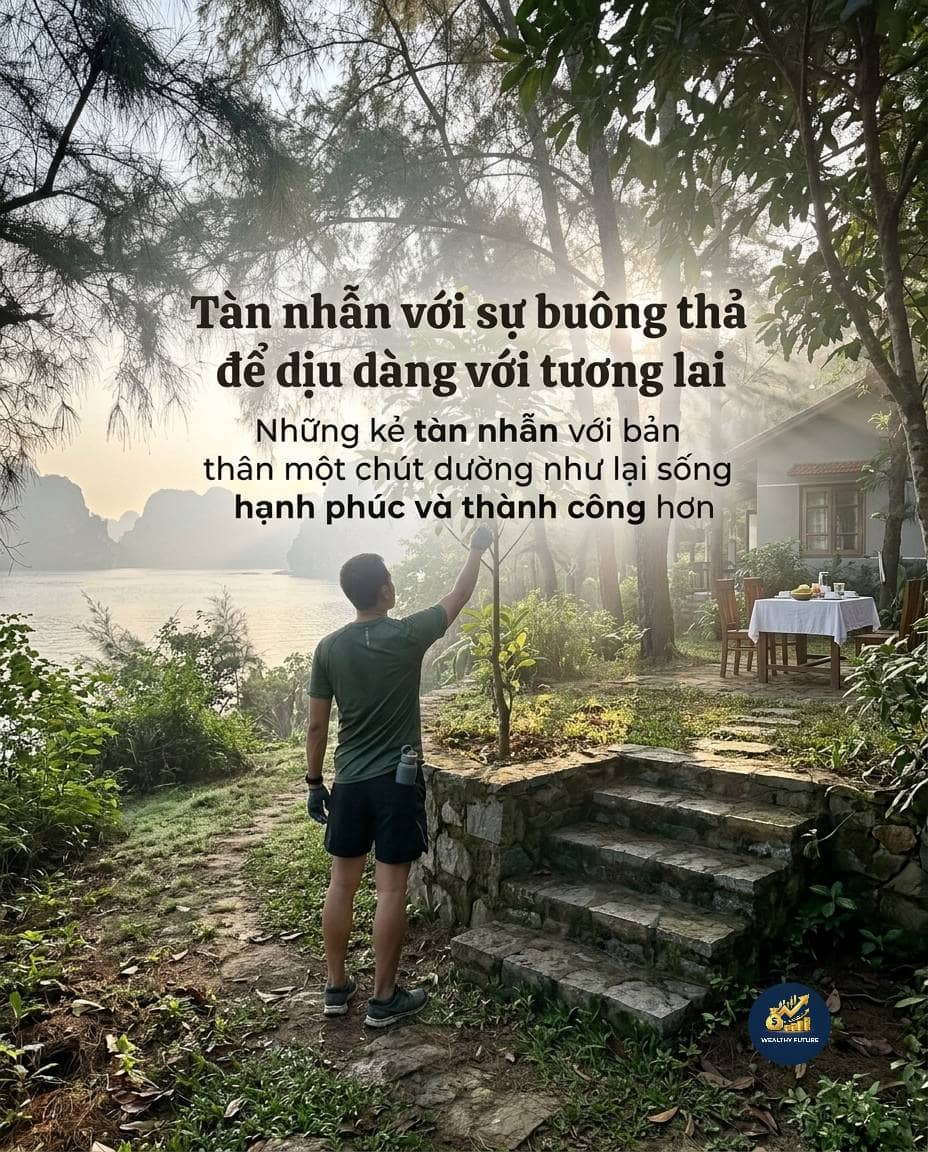 Tàn nhẫn với sự buông thả để dịu dàng với tương lai. ​Có một nghịch lý đời người mà càng đi qua nhiều  ...
