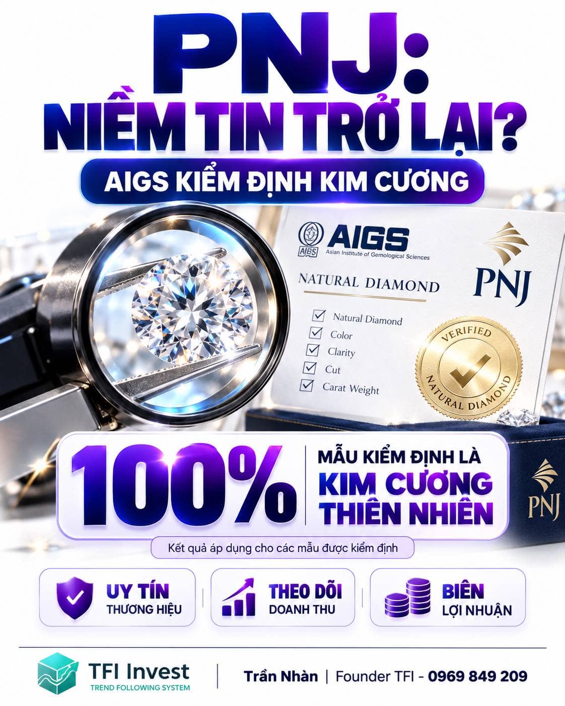 💎 PNJ: Kiểm định kim cương độc lập có giúp khôi phục niềm tin thị trường?. 📌 DIỄN BIẾN CHÍNH.  ...