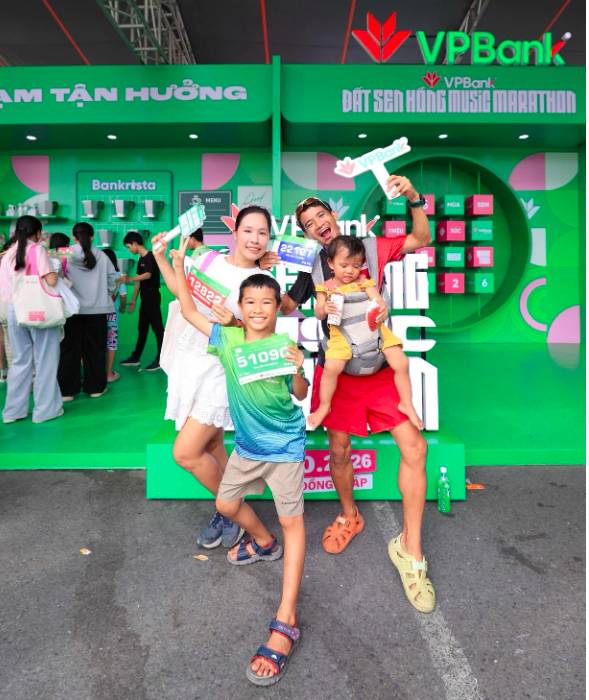 Điểm check-in siêu hot không thể bỏ lỡ khi đến VPBank Đất Sen Hồng Music Marathon 2026