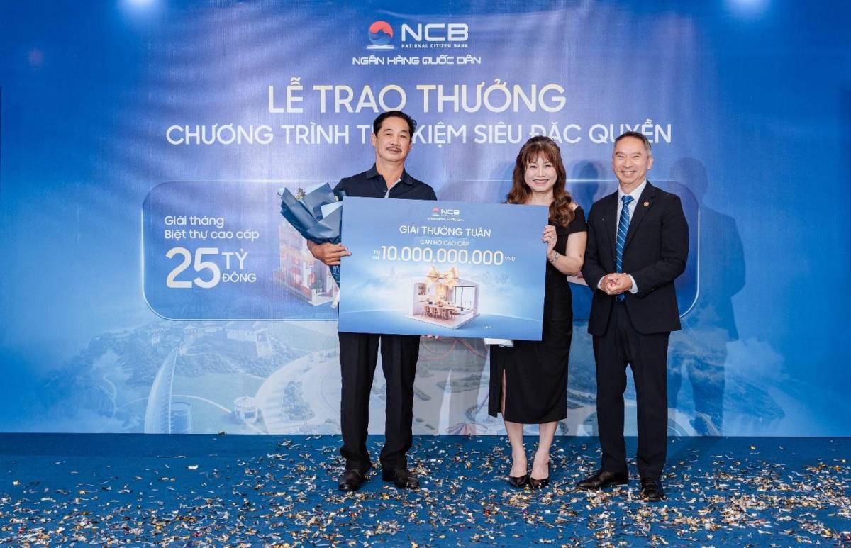 NCB trao 5 bất động sản cao cấp chỉ trong 1 tháng, tung thêm 338 tỷ đồng quà tặng cho khách gửi tiết kiệm