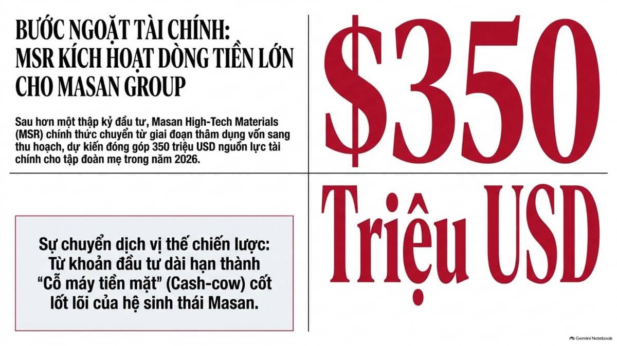 MSR kích hoạt dòng tiền lớn cho Masan Group?