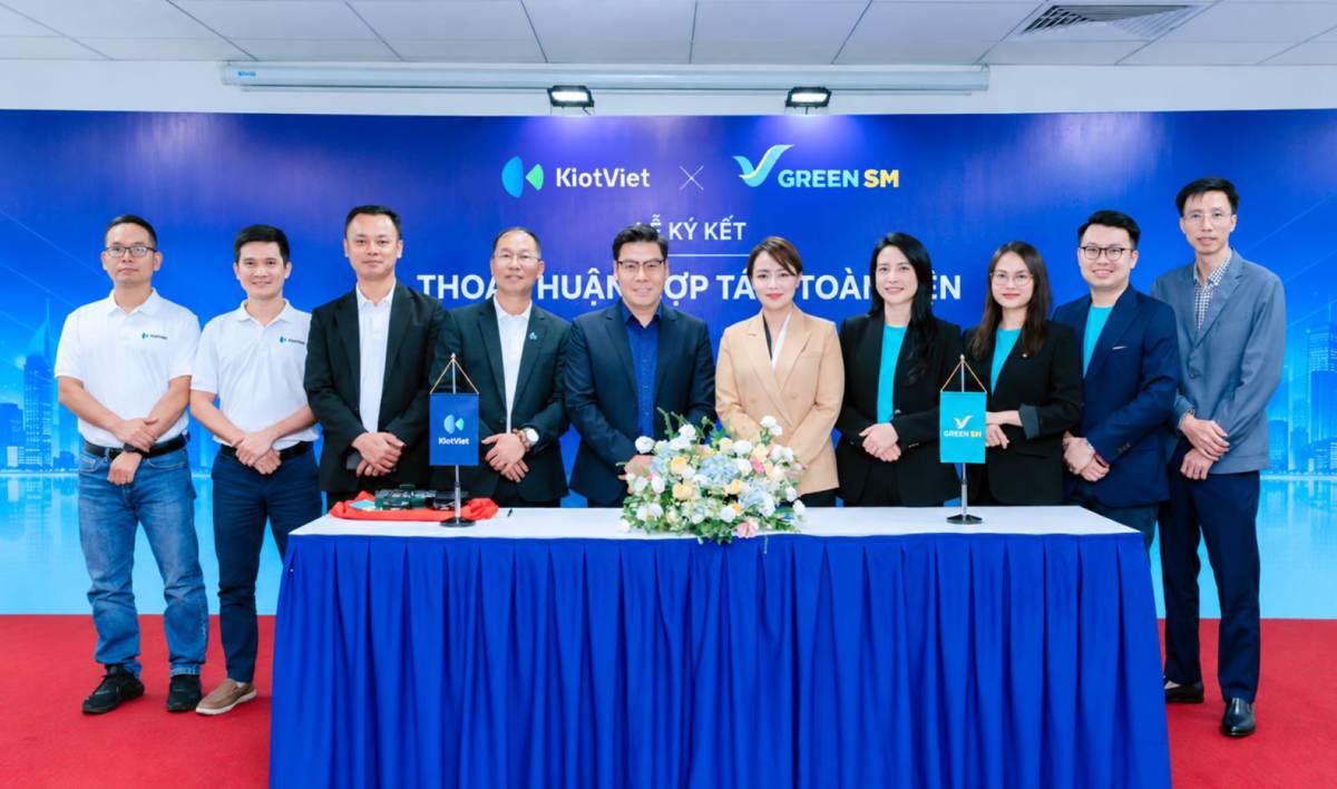 Green SM và KiotViet ký kết hợp tác chiến lược, mở rộng hệ sinh thái kinh doanh và giao nhận xanh.