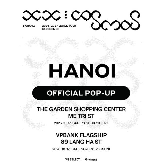 Official Pop-up BIGBANG chính thức mở cửa tại Hà Nội, hé lộ loạt merchandise phiên bản đặc biệt
