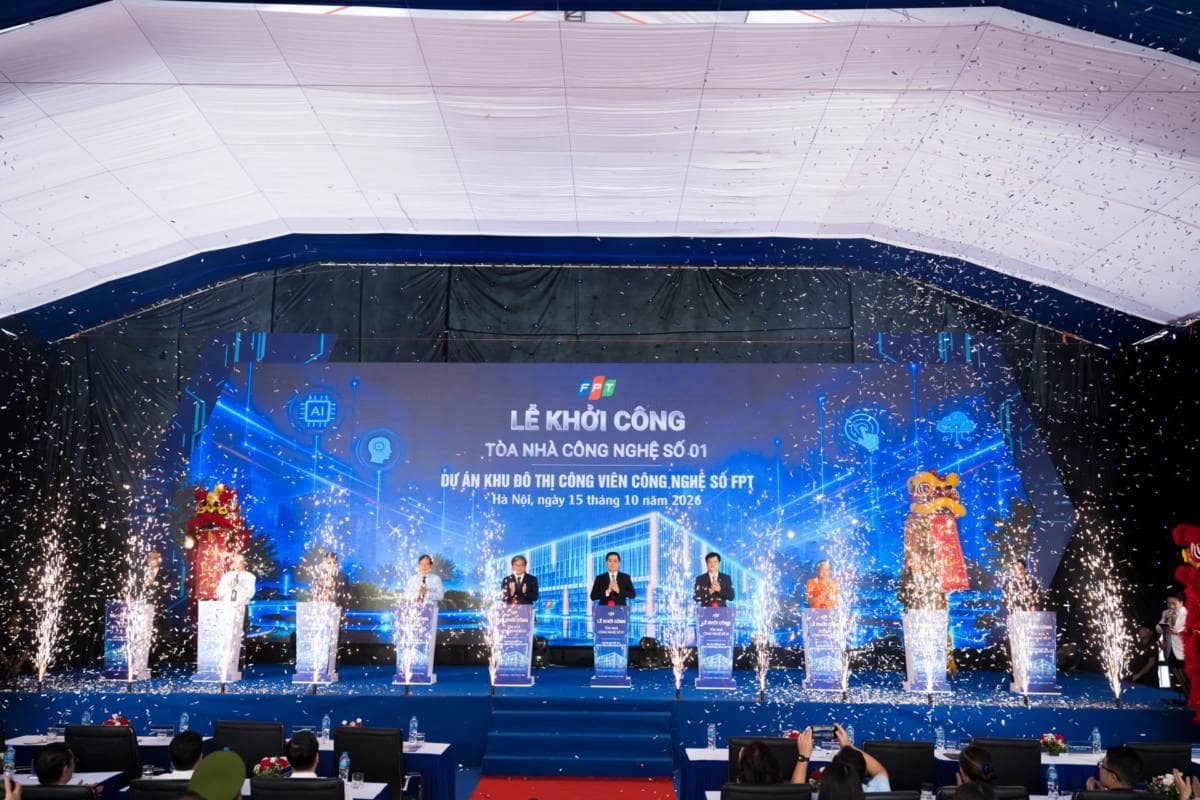 FPT khởi công Tòa nhà Công nghệ số 01, hiện thực hóa cam kết xây dựng hệ sinh thái công...