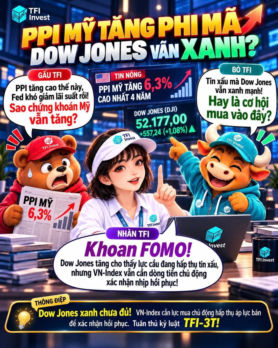 Dow Jones Tăng Mạnh, VN-Index Đã An Toàn?. Dow Jones tăng lên 52.177 điểm, nhưng liệu chứng khoán Việt  ...