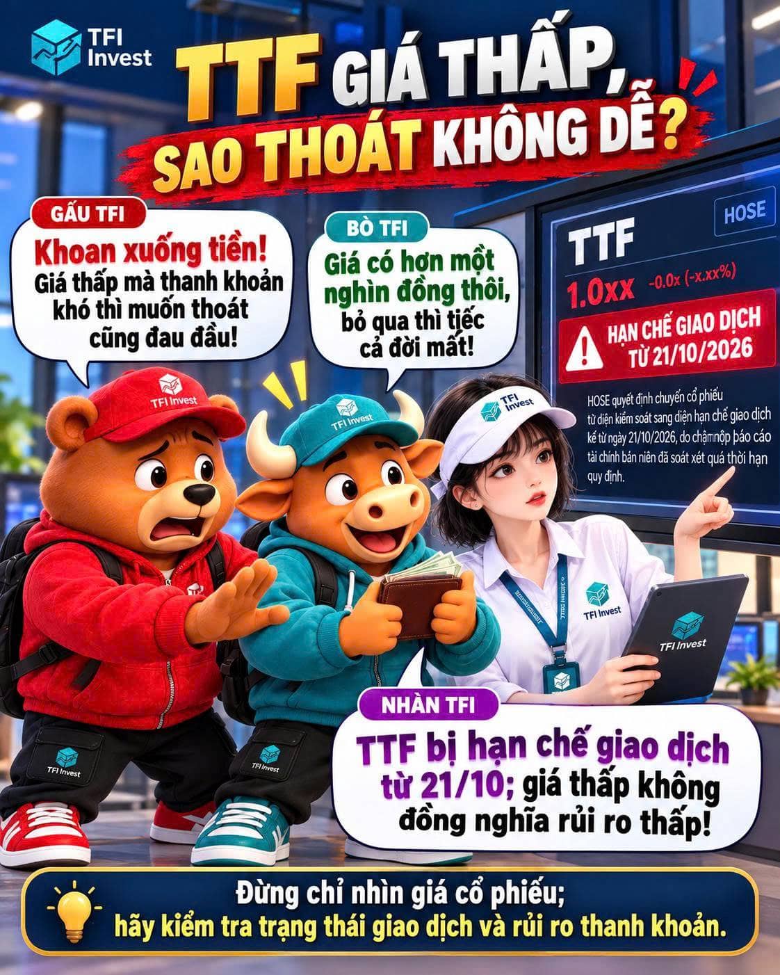TTF giá thấp — món hời hay bài kiểm tra lòng kiên nhẫn?. Bò thấy giá thấp là muốn nhặt ngay. Gấu thì  ...