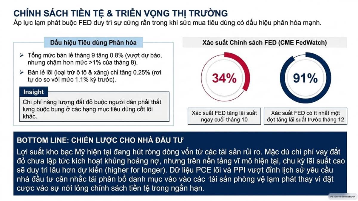 Báo cáo kinh tế mới nhất ghi nhận chỉ số giá sản xuất (PPI) tháng 9/2026 của Mỹ bứt phá 1,3% MoM và  ...