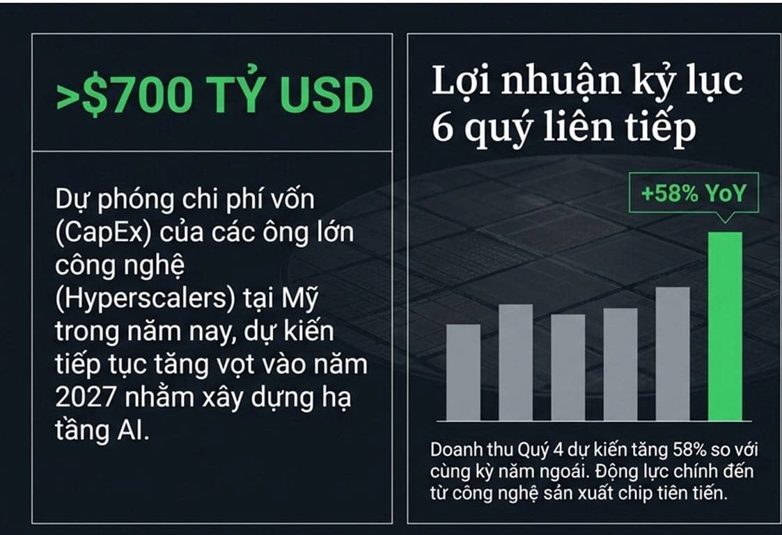 Taiwan Semiconductor Manufacturing Co. (TSMC) tiếp tục ghi nhận lợi nhuận kỷ lục quý thứ 6 liên tiếp  ...
