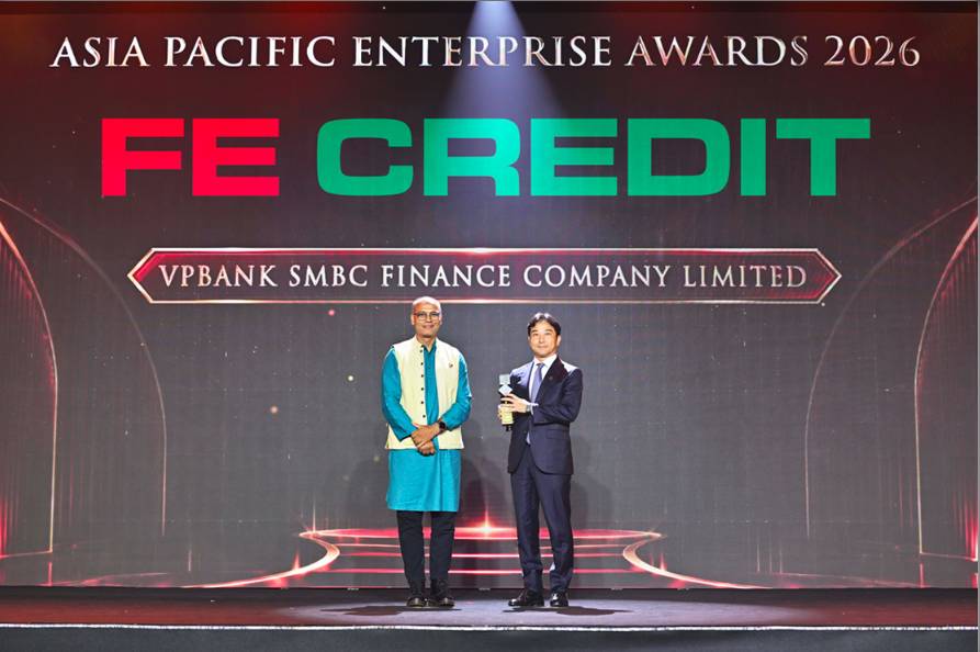 FE CREDIT thắng giải “Doanh nghiệp xuất sắc châu Á” tại APEA 2026