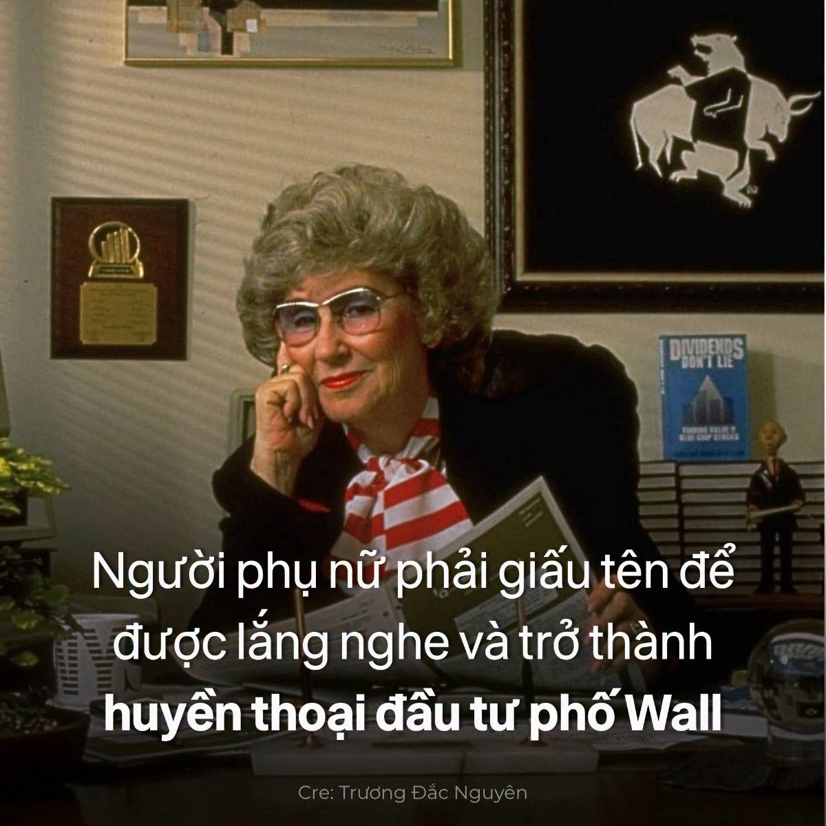 Nữ huyền thoại đầu tư lừa dối phố Wall hơn chục năm rằng mình là đàn ông để họ lắng nghe lời khuyên đầu tư của mình ... và tất cả đều ngưỡng mộ