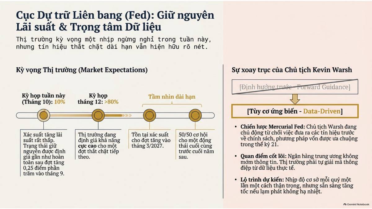 Thị trường kỳ vọng Cục Dự trữ Liên bang Mỹ (Fed) sẽ giữ nguyên lãi suất điều hành trong phiên họp chính  ...