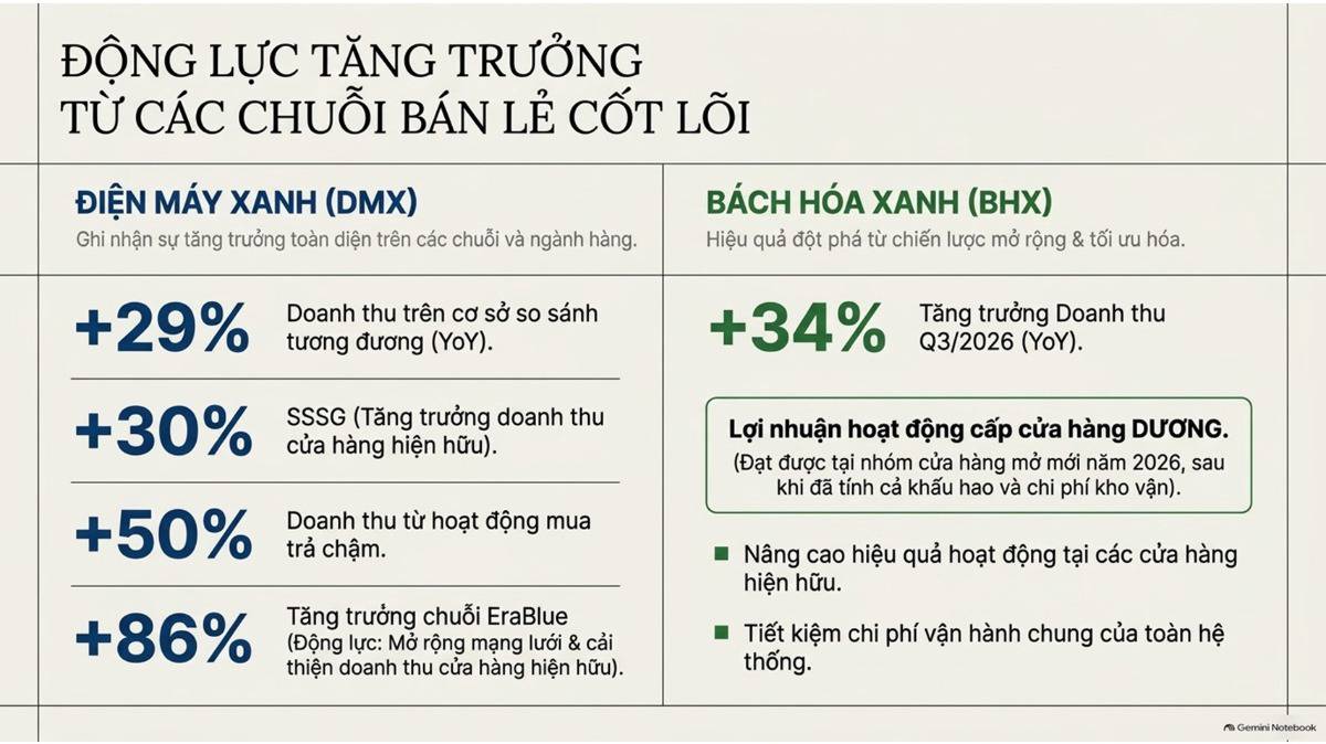 Báo cáo nhanh Kết quả kinh doanh Q3 và 9T/2026 của Đầu tư Thế Giới Di Động (MWG)