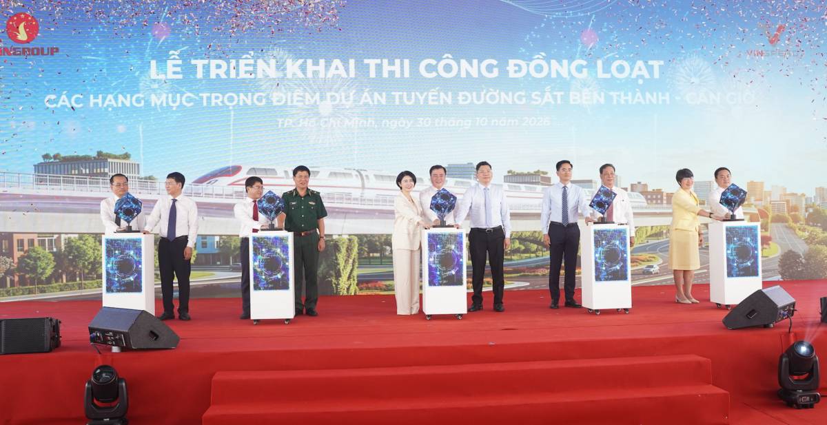 Vinspeed tăng tốc thi công tuyến đường sắt tốc độ cao Bến Thành - Cần Giờ