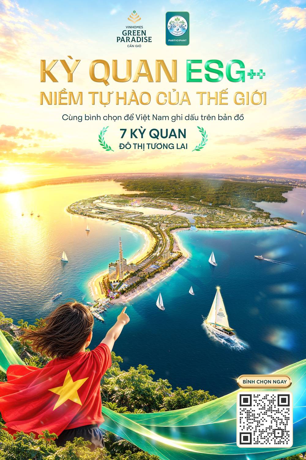 Vinhomes Green Paradise chính thức bước vào vòng bình chọn toàn cầu “7 kỳ quan đô thị tương lai”