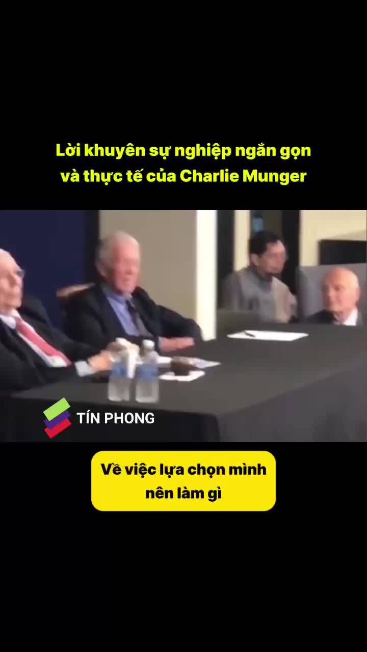 Lời khuyên sự nghiệp ngắn gọn và thực tế của Charlie Munger