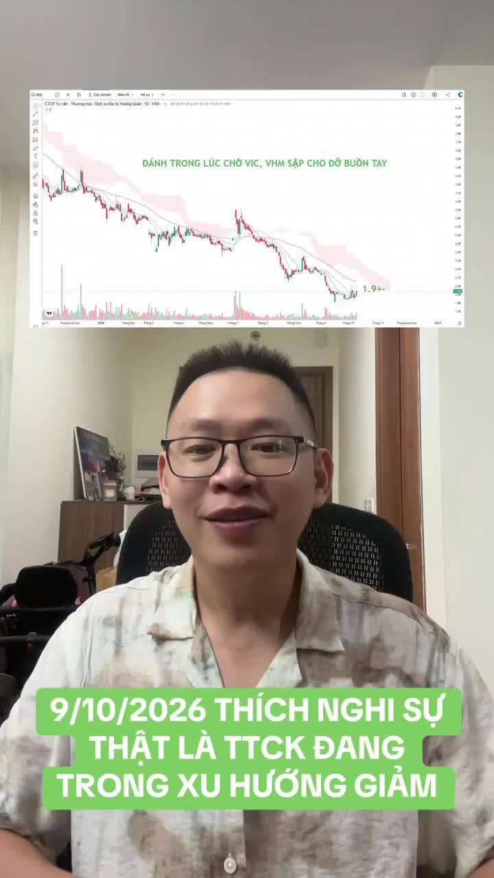 Thích nghi sự thật là TTCK đang trong xu hướng giảm