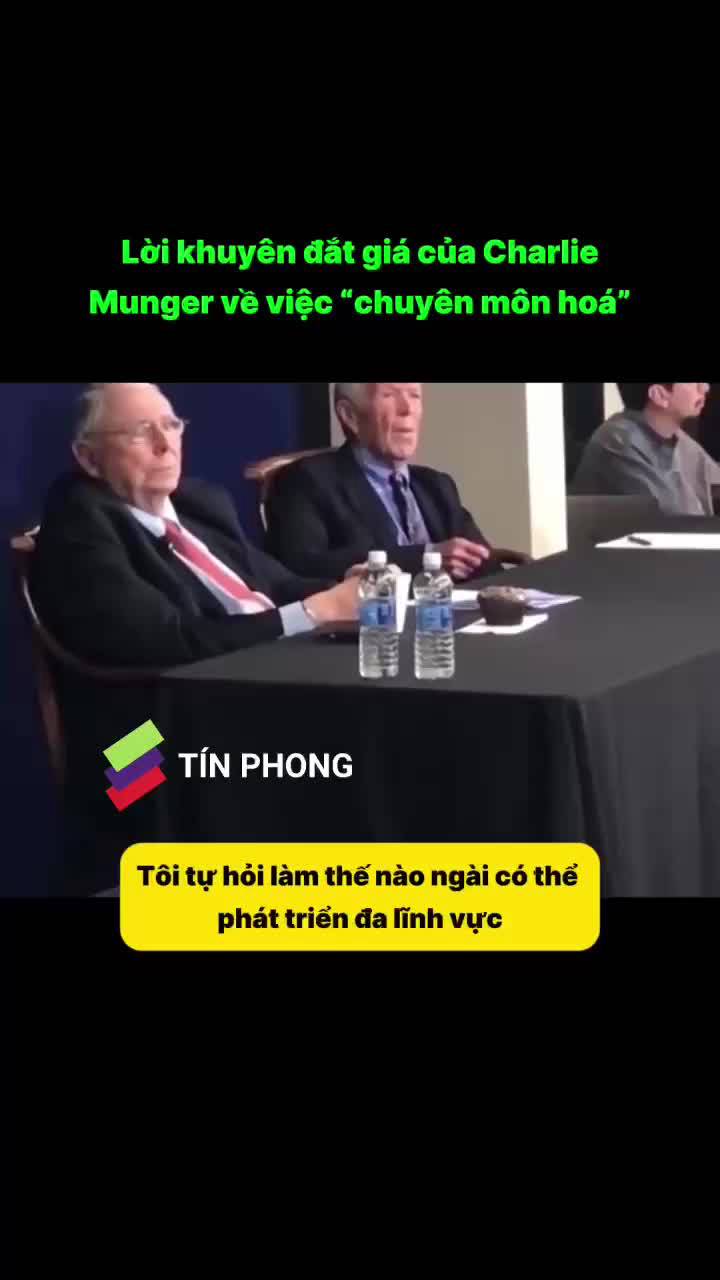 Lời khuyên đắt giá của Charlie Munger về việc "chuyên môn hóa"
